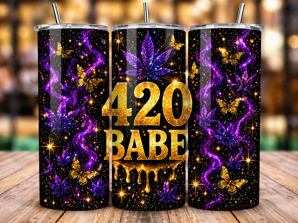Puff, Sip & Slay – 420 Handmade Tumbler Collection 🌿