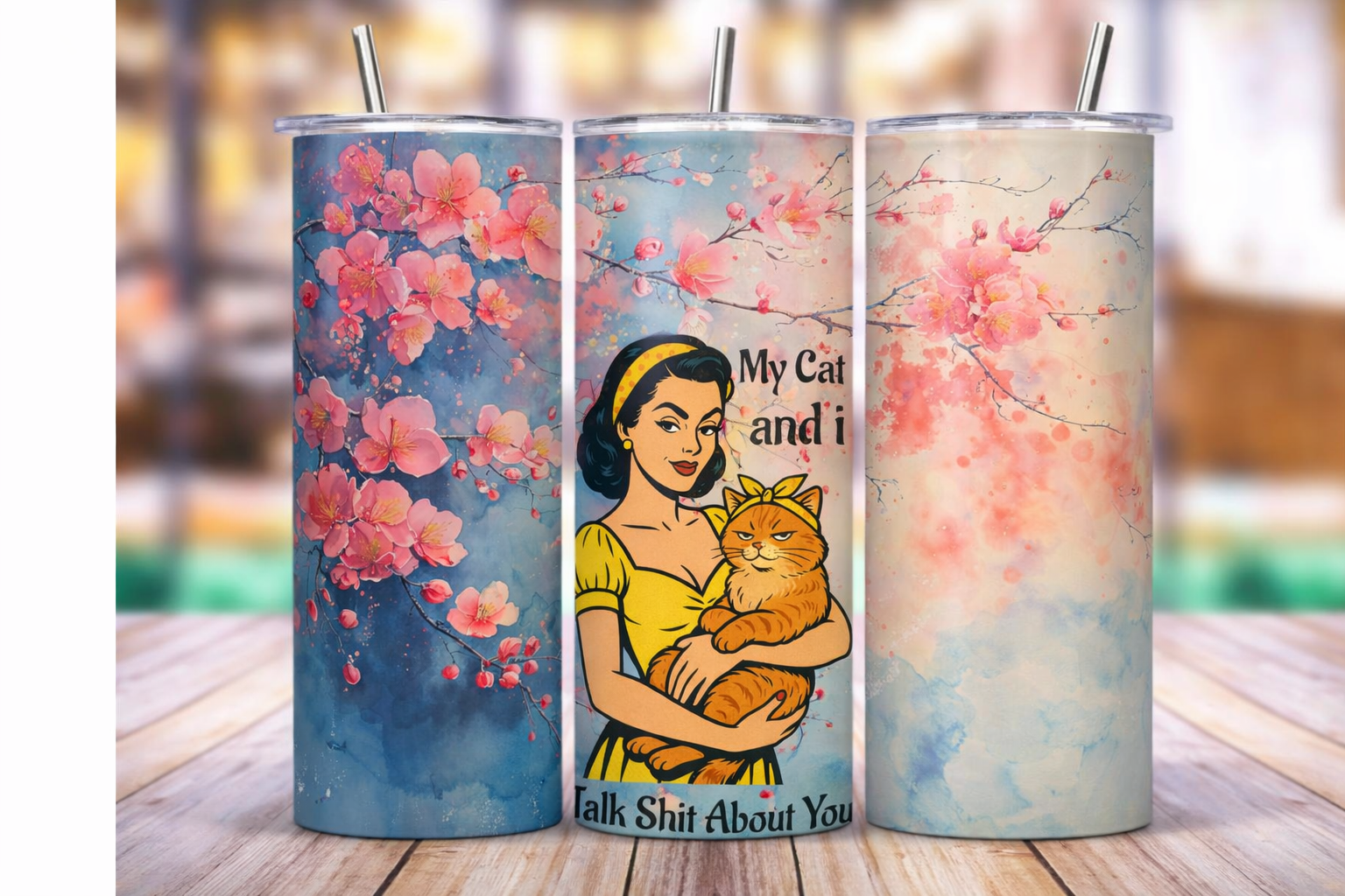 Sassy Retro Tumbler Collection — 20oz Skinny Tumbler