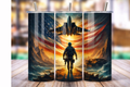 20oz Skinny Tumbler - Military Pride and Patriotism